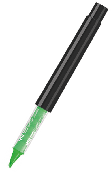 UMA Flüssig-Textmarker RECYCLED PET PEN PRO LIQEO schwarz 0-2255 Neongrün
