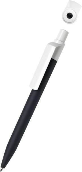 quatron Kugelschreiber Dot color softtouch 47811 schwarz 0002