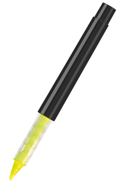 UMA Flüssig-Textmarker RECYCLED PET PEN PRO LIQEO schwarz 0-2255 Neongelb