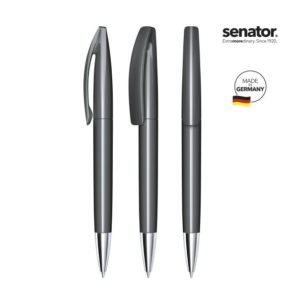 SENATOR Kugelschreiber BRIDGE Polished MT 3252 Pantone 445 Grau