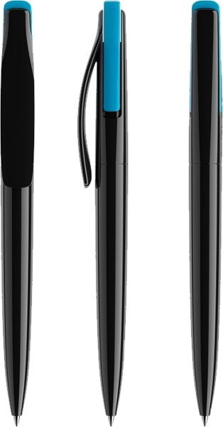 prodir Kugelschreiber DS2 PPP-P Schwarz P58 Cyan Blue