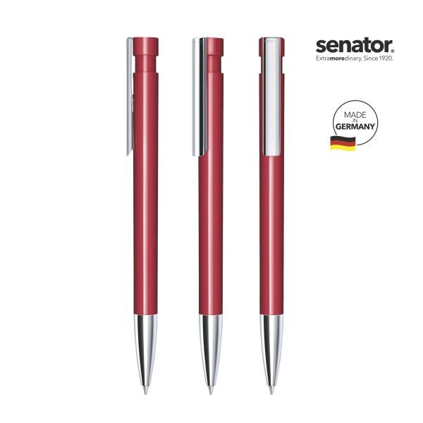 SENATOR Kugelschreiber LIBERTY Polished MTT MC 2917 Pantone 201 Rot