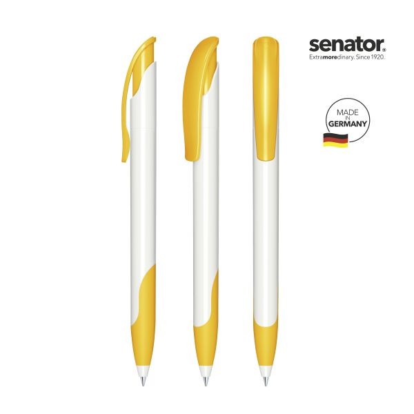 SENATOR Kugelschreiber CHALLENGER Polished Polished Basic SG 2958 Pantone 7408 Gelb