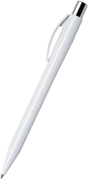quatron Kugelschreiber Pixel uni chrom 47205 weiss 0001