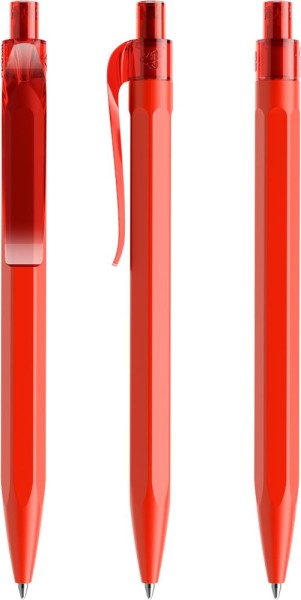 QS50 prodir Kugelschreiber PMT Curved-Clip M20 red