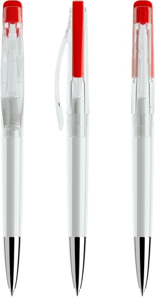 prodir Kugelschreiber DS2 PTC-P Transparent P20 Red
