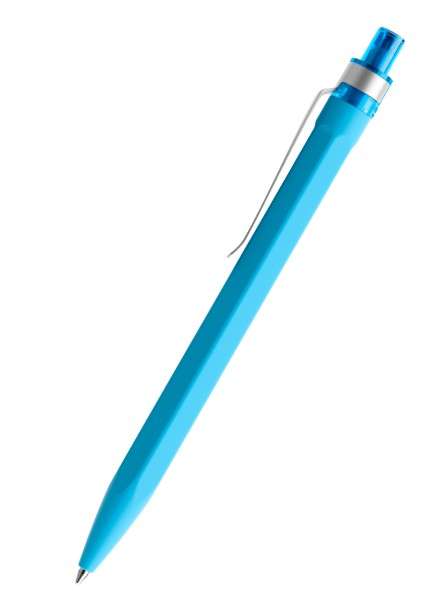 QS50 prodir Kugelschreiber PRS Metall-Clip R58 cyan blau