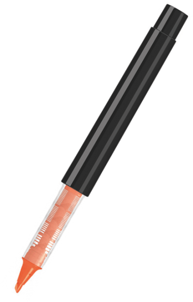UMA Flüssig-Textmarker RECYCLED PET PEN PRO LIQEO schwarz 0-2255 Neonorange