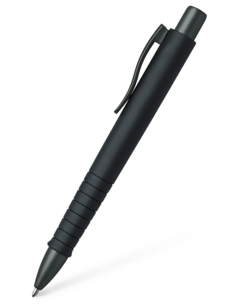 FABER-CASTELL Kugelschreiber Poly Ball Urban All Black inkl. 1c Werbedruck