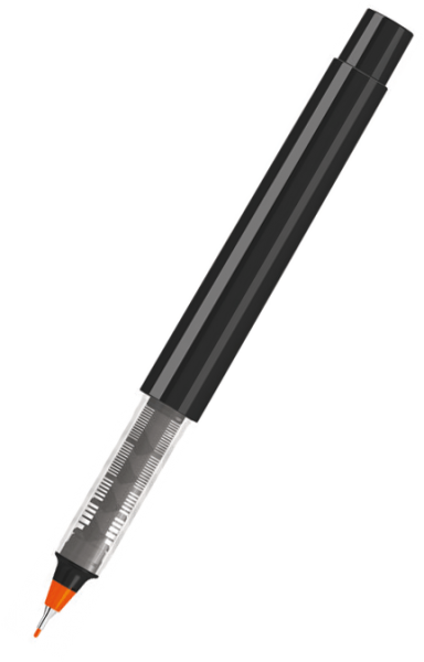 UMA Fineliner RECYCLED PET PEN PRO FL schwarz 0-2254 Orange