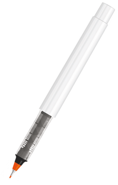 UMA Fineliner RECYCLED PET PEN PRO FL weiß 0-2254 Orange