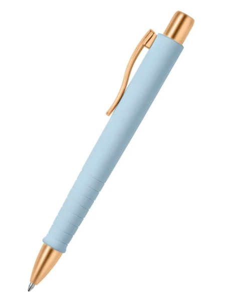 FABER-CASTELL Kugelschreiber Poly Ball Urban Sky Blue inkl. 1c Werbedruck auf dem Clip