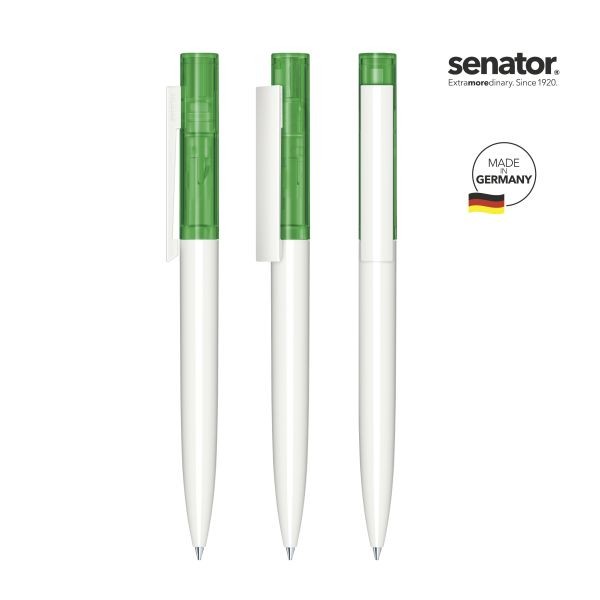 SENATOR Kugelschreiber HEADLINER Clear Basic 3281 Dunkelgrün Pantone 347