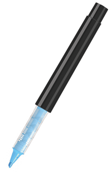 UMA Flüssig-Textmarker RECYCLED PET PEN PRO LIQEO schwarz 0-2255 Neonblau