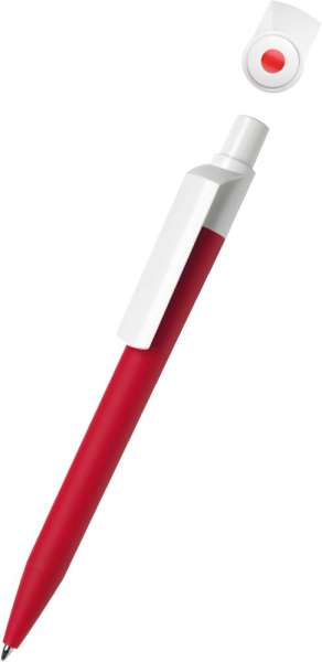 quatron Kugelschreiber Dot color softtouch 47811 rot 0200 