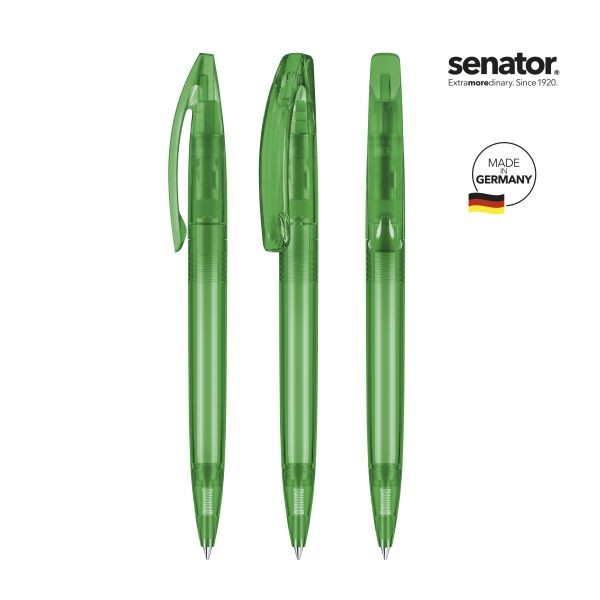 SENATOR Kugelschreiber BRIDGE Clear Pantone 347 Dunkelgrün
