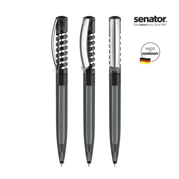 SENATOR Kugelschreiber NEW SPRING Clear MC 2410 Pantone 445 Grau