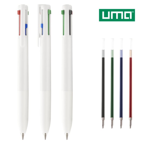UMA Vierfarb-Kugelschreiber 4TunePen 0-4400 weiss