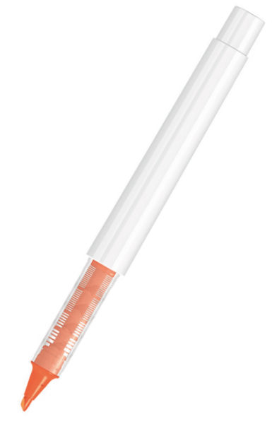 UMA Flüssig-Textmarker RECYCLED PET PEN PRO LIQEO weiß 0-2255 Neonorange